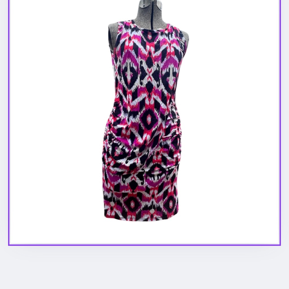 Loveappella Vibrant Pink and Black Mini Dress from Nordstrom